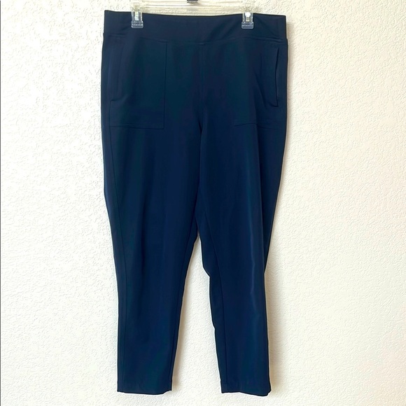 32 Degrees Cropped Ankle Pant Athletic Navy Blue size Large - Picture 2 of 14
